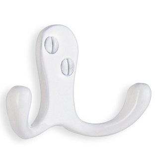 Smedbo BX246 1 3/4 in. Double Coat Hook in White from the Classic Collection